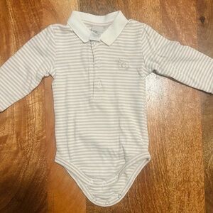 Baby Striped Polo Onesie from Italy